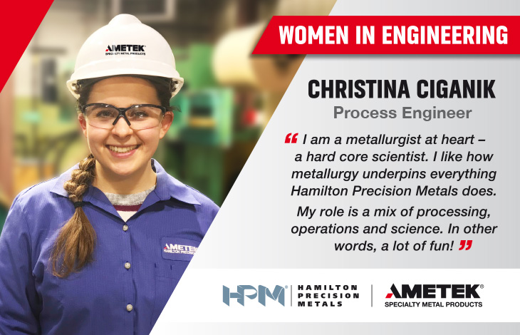 Raising the Profile of Women in Engineering - An interview with Christina  Ciganik